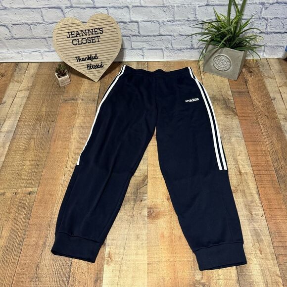 Navy adidas track joggers climalite - Picture 12 of 15